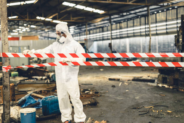 Professional Hoarding Cleanup technician working in East Falmouth, MA